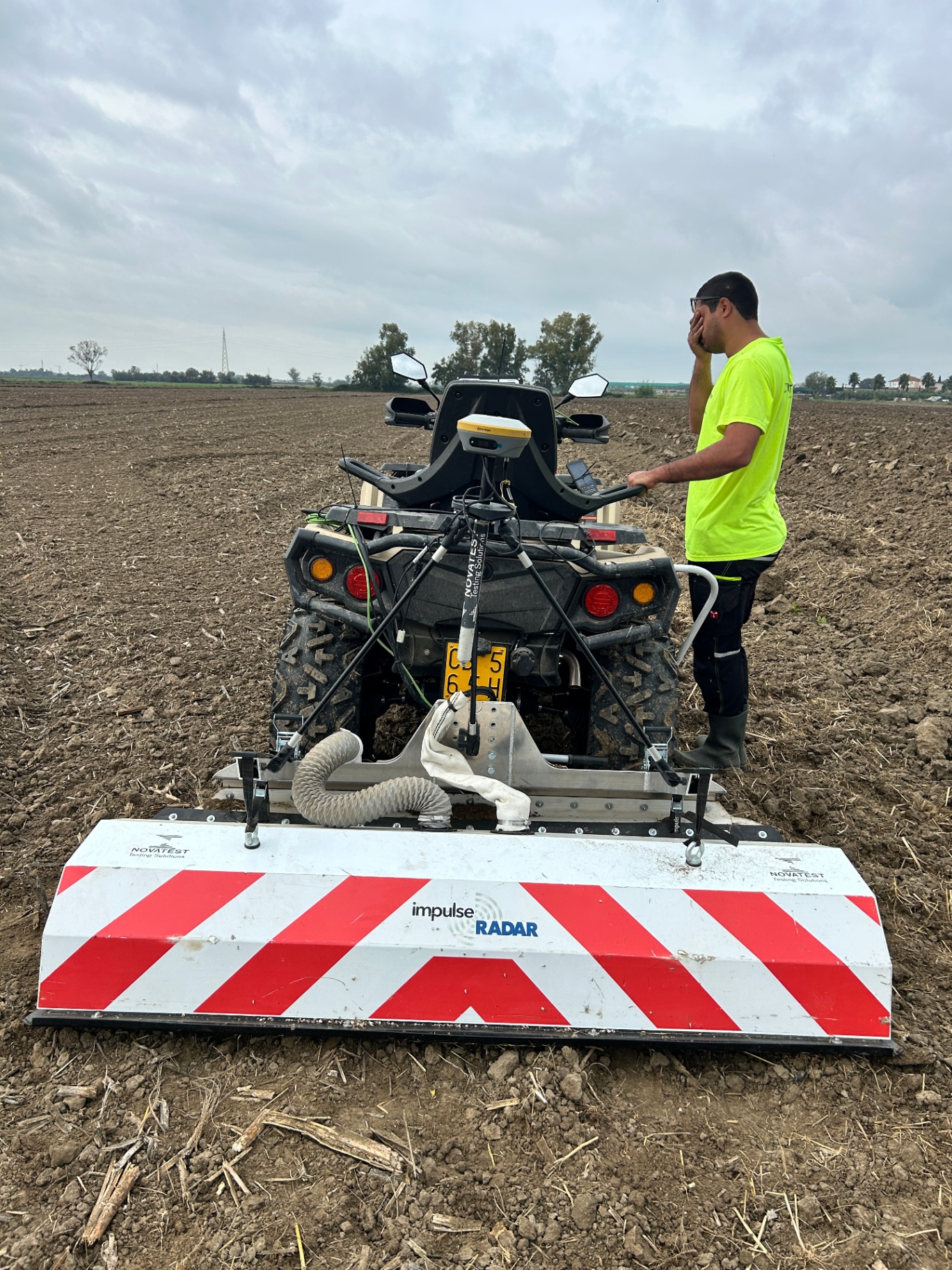 GPR Raptor multiarray su quad ATV per rilievi ad alta produttività su aree estese