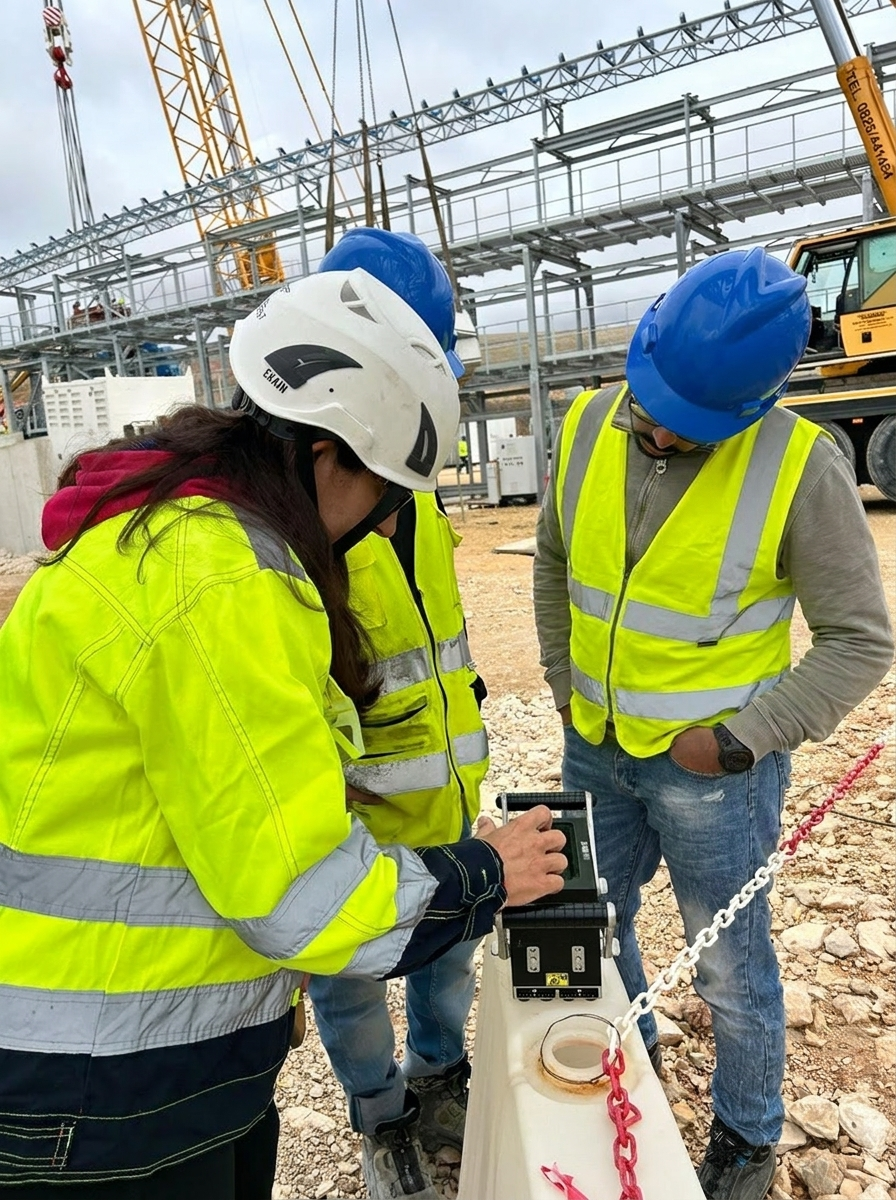 Formazione in cantiere su tomografia ultrasonica MIRA per strutture in c.a.